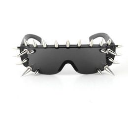 17 21 25 Pieces Rivet Sunglasses Women Designer Steampunk Goggles Gothic Hip Hop Punk Party Men Eyewear Your Style4259176