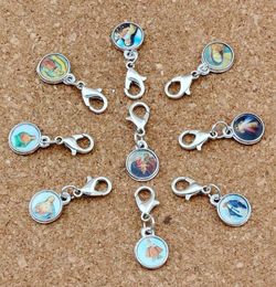 Mixed Catholic Church Medals Saints Cross Charm Floating Lobster Clasps Pendants For Jewellery Making Bracelet Necklace DIY Accessor8740718