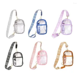 Waist Bags Clear Crossbody Bag Stadium Approve Chest Backpacks Purses Fanny Pack Sling For Festivals Concerts Sports Event