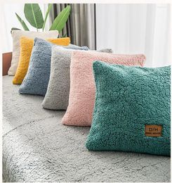 Pillow 30x50cm/45x45cm Cover Artificial Berber Fleece Fabric Pillowcase For Home Living Room Decor Sofa Throw Pillows Case 1pc