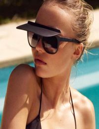 Steampunk Flip Up Sunglasses Women Men 2021 Uv400 Trendy Big Rectangle Shades For Quay Oversized Feminino7571634