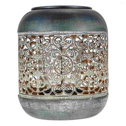 Candle Holders Retro Iron Hollow Tin DIY Scented Making Can Jar