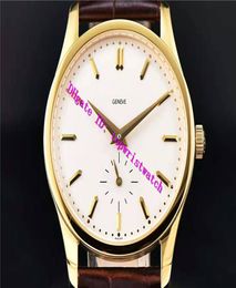 AIF New CALATRAVA 5196 Luxury Watch Swiss A23J Manual Winding Mechanical Sapphire Crystal Power Reserve 18k Gold Wristwatch Leathe6106724