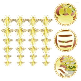 Decorative Figurines 48 Pcs Childrens Room Decor Three-dimensional Hollow Bee Thanksgiving Window Decorations 3d Wall Decals Stickers Office