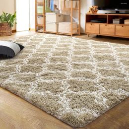 Carpets NOAHAS Living Room Luxury Shag Area Rug Modern Indoor Plush Fluffy Rugs Home Decor Geometric For Bedroom Girls Kids