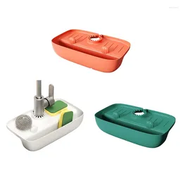 Party Decoration Household Sink Drain Rack Faucet Splash Proof Pad Sponge Rag Steel Wool Gadget Storage Box