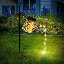 Otair Spray Pot with Light, Decoration Waterproof Solar Garden Light Suitable Outdoor Passages, Courtyards, Lawns, Party Decorations, Gift for Mom and Grandma