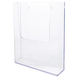 Storage Bags Display Stand Literature Racks Wall Mounted Shelves Books Booklet Clear Flyer Holder Acrylic Brochure Rack Desktop Organiser