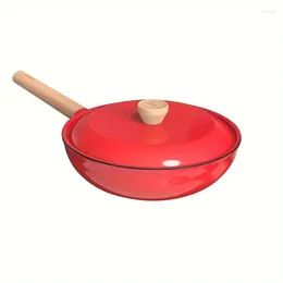 Pans Non-stick Pot Red Pancake Egg Steak Durable Gas Stove Magnetic Available Cookware Kitchen Utensils