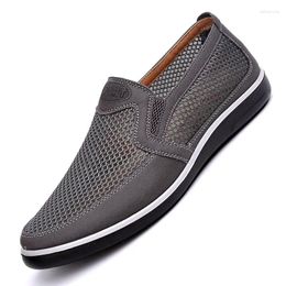 Casual Shoes 2024 Men'S Men Summer Style Mesh Flats For Loafer Creepers High-End Very Comfortable Size:38-44
