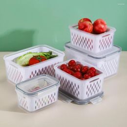 Storage Bottles 1/3pcs Dual Use Drainable Crisper Box Multi-Purpose Vegetable For Garlic Ginger