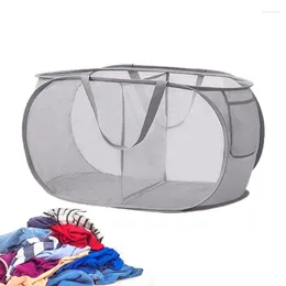 Laundry Bags Bag Bang Up Mesh Washing Household Drawstring Beam Foldable Basket Bin Hamper Storage For Tools