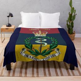 Blankets Royal Army Corps RAMC Cap Badge Insignia Throw Blanket Luxury Bed Plaid Decorative