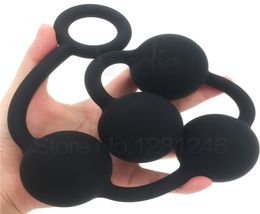 Silicone Super Long Big Anal Beads Huge Butt Plug Dilatador Anal Balls Expander Anal Plug Vaginal Dilator Sex Toys For Women Men Y8683249