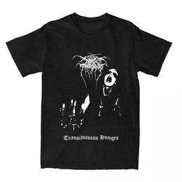 Men Women T Shirt Darkthrone Transilvanian Hunger Vintage Pure Cotton Norwegian Black Metal Band T Shirt Large Size Tshirt 240513