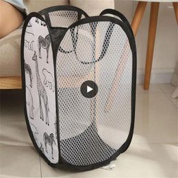 Laundry Bags High Quality Storage Basket Cartoon Home Underwear Organiser Three Nets Multifunctional Portable 30 48cm Mesh