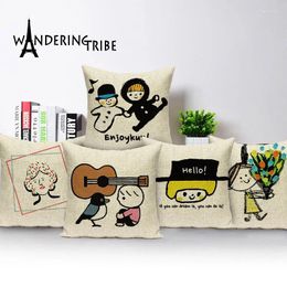 Pillow Home Decoration Nordic Case 45 Cartoon Kinder Covers 2024 Yellow Pillows Custom Sofa S For Living Room