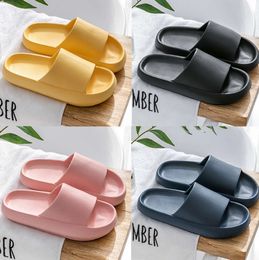 2024 Slippers for men women Solid color hots low soft blacks white Light Sea Green Multi walking mens womens shoes trainers GAI-898
