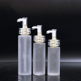 High-end 100ml~500ml Frosted PET bottle shampoo body milk shower gel makeup remover oil lotion bottles Brutm Icgdc