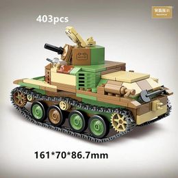 Party Favor Military Panzer Tank Aircraft Building Blocks Armored Car German Army Vehicle World War II I Bomber Model Educational Toys