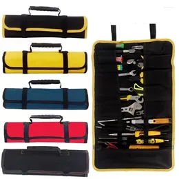 Storage Bags Reel Type Tool Kit Electrician Bag Thickened Drum Wear-resistant Computer Maintenance Canvas