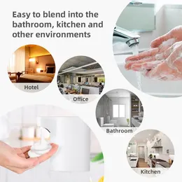 Liquid Soap Dispenser Automatic Hand Washing Inductive Foam Bottle Universal Touch Free Electric Machine For Bathroom