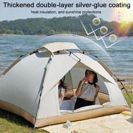 Tents And Shelters Outdoor SunProof WindProof Quick-Opening Tent Lightweight Waterproof Foldable Full-Automatic Camping Picnic Sunscreen