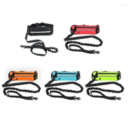 Dog Collars Running Waist Bag With Reflective Strip Walking Leash For Night Jogging Outdoor Activities Dropship