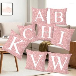 Pillow Pink Printing Pillows Decor Home Decorative Car Sofa Cover Bed Pillowcase Letter 45 45cm