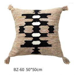 Pillow Handmade Wool Simple Modern American Country Nordic Style Imitation Leather Creative Cover