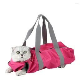 Cat Carriers WHYOU Cats Pet Travel Outdoor Bag Nail Clipping Double-layer Lined Multi-purpose Mutifunctional Restraint