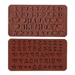 Baking Moulds Russian Alphabet Silicone Mold Letters Chocolate Cake Decorating Tools Tray Fondant Molds Jelly Cookies Mould