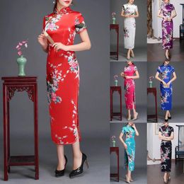 Casual Dresses Plus Size Women 2024 Holiday Dress Outfits Retro Elegant Catwalk Performance Improved