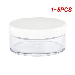 Storage Bottles 1-5PCS 50g Plastic Empty Loose Powder Pot With Sieve Sample Cream Body Butter Refillable Cosmetic Makeup