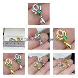 Jewelry Settings S925 Sier Pearl Pendant Mounts Necklace Accessories Diy Enamel Bat Drop Deliver Delivery Dh4Yk