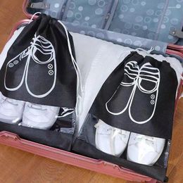 Storage Bags Shoe Bag Travel Portable Wardrobe Nonwoven Waterproof Pocket Clothing Classification Hanging
