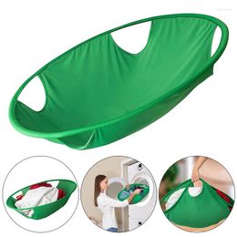 Laundry Bags Foldable Hamper Portable Clothes Storage Basket Bag Creative Oval Tub Home Dryer Helper Carrier