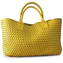 2024 New Woven Tote Big Bag Fashion High end Handbag Celebrity Same Style Trendy Handbag Shoulder Bag