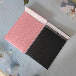Gift Wrap 50pcs 15x20cm Pink Black Bubble Envelopes Padded Mailers Express Packaging Bags