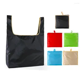 Storage Bags Eco-friendly Oxford Cloth Shopping Bag For Groceries Reusable Folding Portable Market Handbag Large Capacity