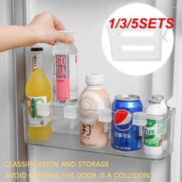 Kitchen Storage 1/3/5SETS Refrigerator Divider Multi-functional Splint Tool Bottle Can Shelf Organizer Retractable