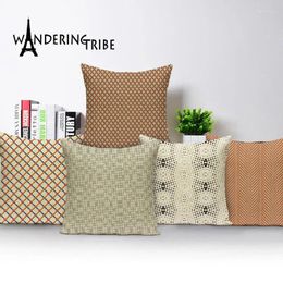 Pillow Geometric Pillowcase Farmhouse Home Decor Shabby Chic Throw Covers Living Room S Custom Linen Cover 45