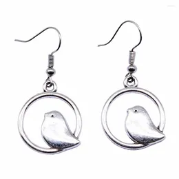 Dangle Earrings 1pair Bird Male Earring Couple Pendants Jewellery Making Supplies Cute Hook Size 18x19mm