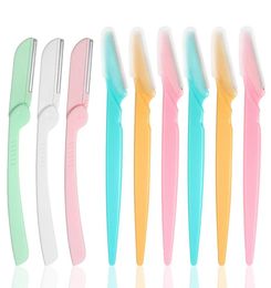 Razors Multi Color Eyebrow Trimmer Facial Hair Remover For Women And Men 9 Packs Unfoldable Eyebrow Shapers And Foldable Eyebrow S5097004