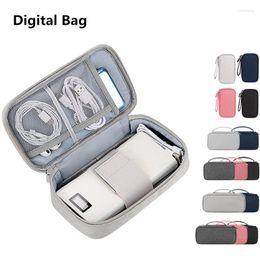 Storage Bags Digital Cable Bag USB Data Earphone Wire Pen Power Bank Organiser Pouch Waterproof Mobile Phone Protect Case