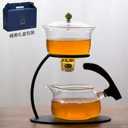 Teaware Sets Automatic Lazy Glass Tea Set Office Reception Cup Maker Creative