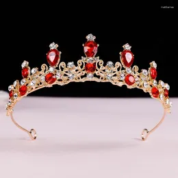 Hair Clips Elegant Crystal Tiara Crown Women Girls Party Wedding Princess Rhinestone Bridal Jewellery