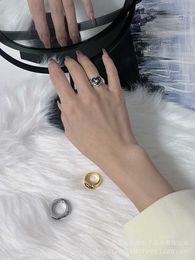 Designer Westwoods Punk Cool Style Old Saturn Middle Age Ring Fashion Black Love Planet Female Nail