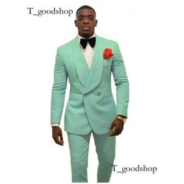 Men S Suits Blazers Custom Made Groomsmen White Pattern Groom Tuxedos Shawl Lapel 2Pcs Wedding Man Jacket Pants Costume Homme 230407 634