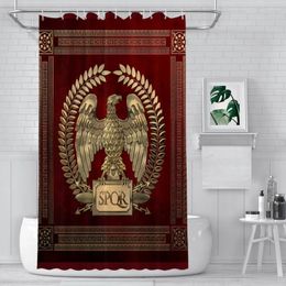 Shower Curtains Empire Gold Imperial Eagle Bathroom Ancient Romans Waterproof Partition Curtain Designed Home Decor Accessories